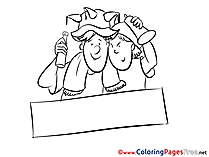 Friends Fans Soccer Coloring Pages free