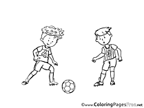 Game Coloring Sheets Soccer free