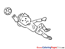 Goalkeeper download Soccer Coloring Pages