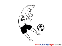 Kick Ball Coloring Sheets Soccer free
