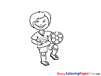 Kid Soccer Coloring Pages download