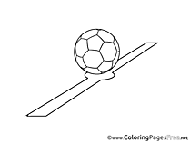 Line Ball printable Coloring Pages Soccer