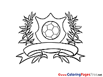 Logo Ball free Soccer Coloring Sheets