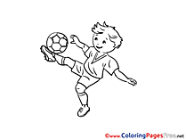 Midfielder Soccer Coloring Pages download