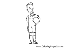 Referee download Soccer Coloring Pages