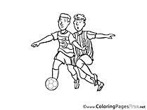 Rivals printable Soccer Coloring Sheets