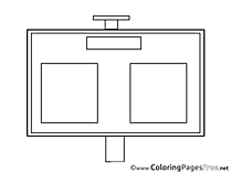 Scoreboard Coloring Pages Soccer for free