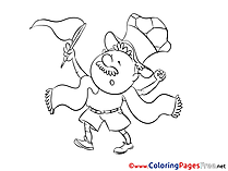 Soccer Colouring Sheet free Fan