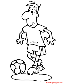 Soccer player image to coloring