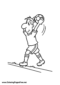 Soccer Throw In Printable Coloring Page