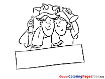 Sport Fans printable - Coloring Pages Soccer
