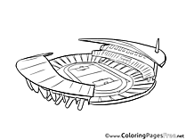 Stadium Soccer free Coloring Pages