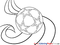 Stars Ball Soccer Coloring Pages download