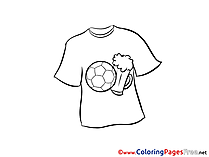 T-Shirt Soccer free Coloring Pages