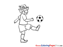 Trick Kids Soccer Coloring Page