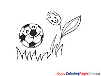 Tulip Ball printable Coloring Pages Soccer