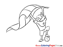 Viking Fan free Colouring Page Soccer