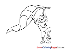 Viking Fan free Colouring Page Soccer