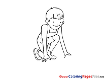 Athlete for Children free Coloring Pages