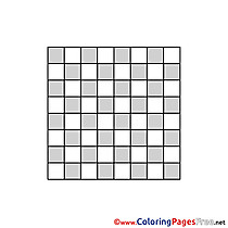 Board Chess Coloring Pages for free