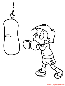 Boxer coloring page