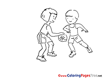 Children Football Coloring Pages free