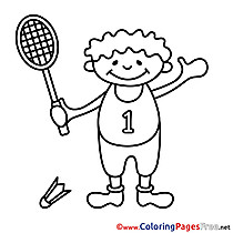 Coloring Pages for free Tennis