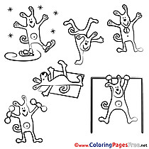 Dog Sport free printable Coloring Sheets