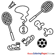 Equipment Children Coloring Pages free