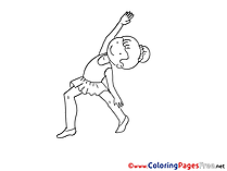 Exercises Kids download Coloring Pages
