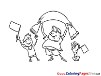 Flags Children printable Coloring Sheets download