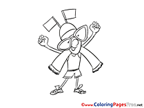 Flags Winner Coloring Pages for free