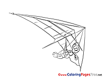 Glider Coloring Pages for free