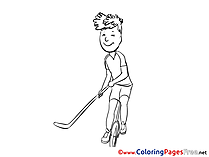 Golf Kids free Coloring Page