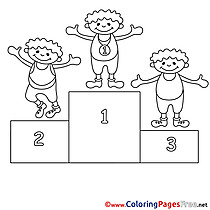 Kids free Coloring Page Competition Places