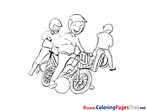 Motoball Colouring Sheet download free