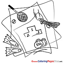 Paper Sport printable Coloring Pages for free