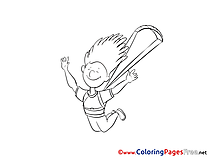 Parachute free printable Coloring Sheets