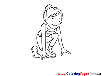 Running printable Coloring Sheets download