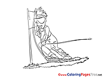 Ski free printable Coloring Sheets