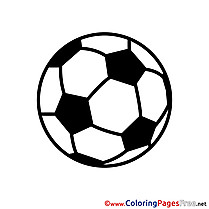 Soccer Ball Colouring Page printable free