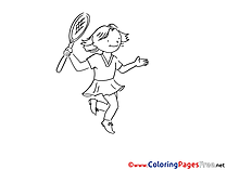 Tennis Coloring Pages for free