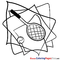 Tennis Coloring Sheets download free