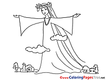 Spring coloring pages