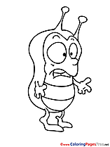 Cockroach printable Coloring Pages Spring