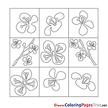 Decoration Spring Coloring Pages free