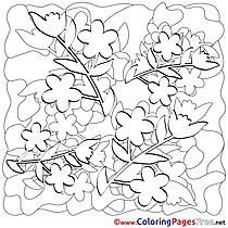 Spring Kids Coloring Pages