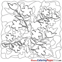 Spring Kids Coloring Pages