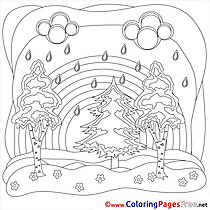 Bad Weather Colouring Sheet download Summer Rain