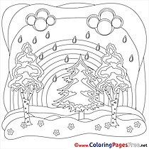Bad Weather Colouring Sheet download Summer Rain